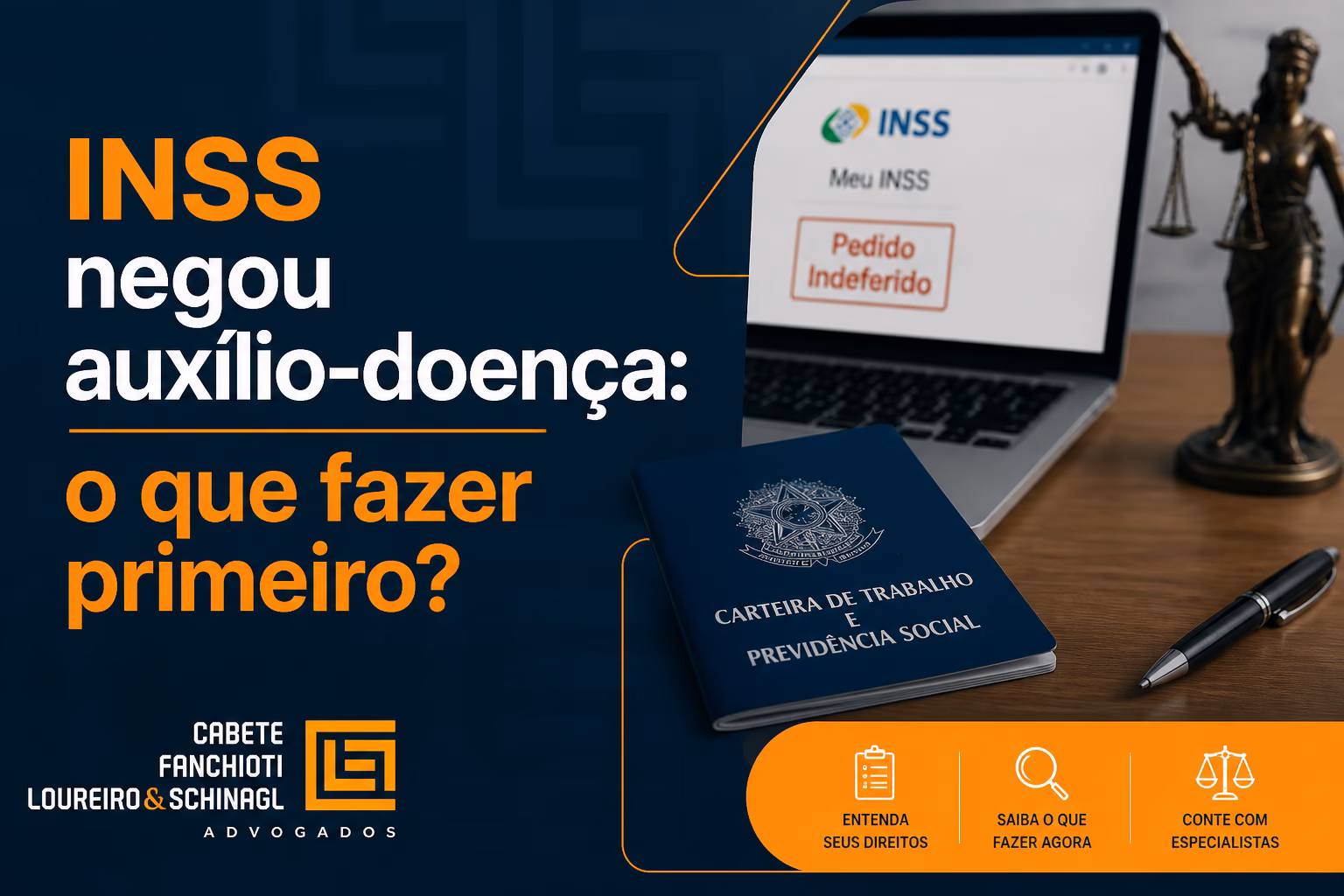 Segurado lendo a carta de negativa do INSS sobre o auxílio por incapacidade