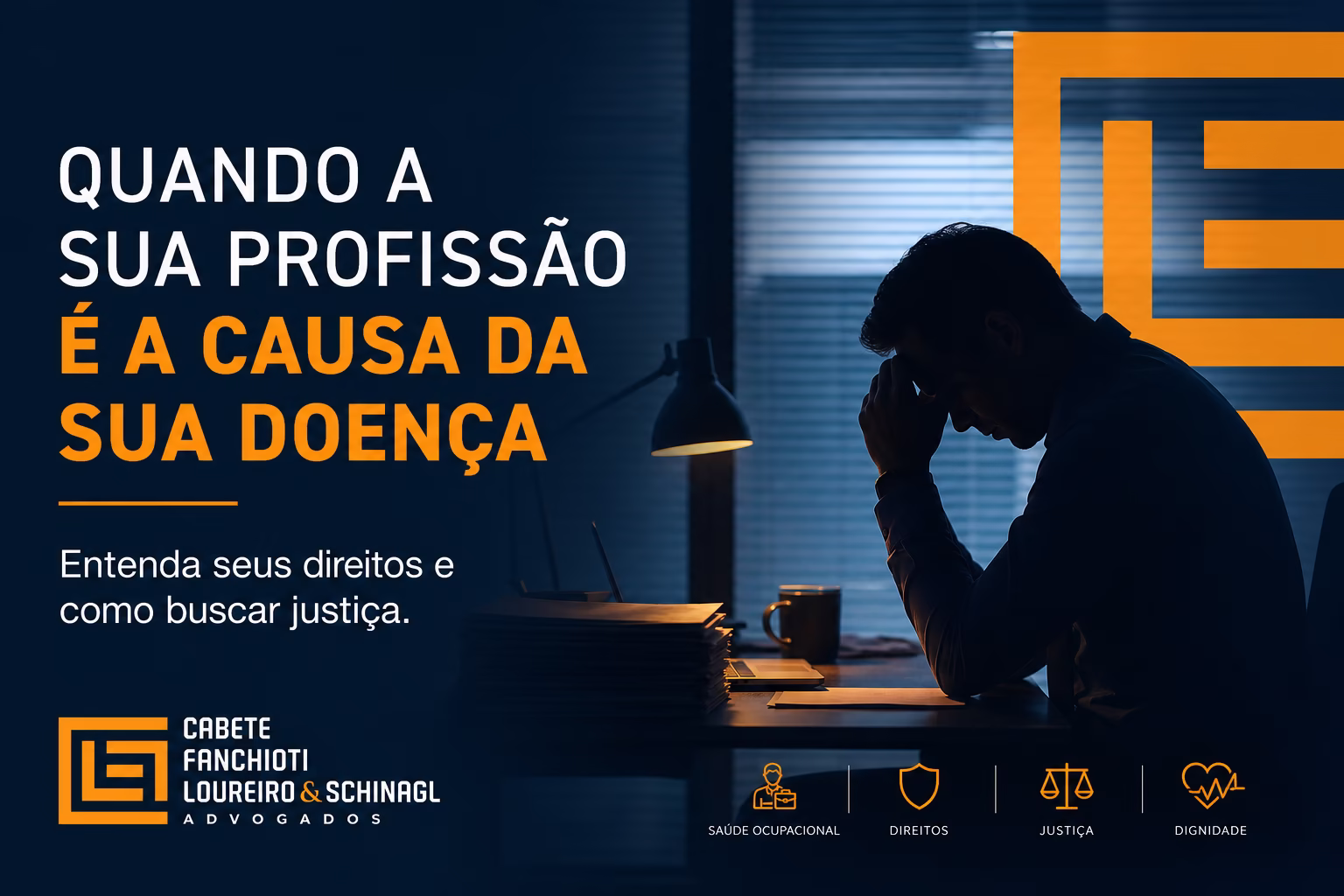 Profissional em seu ambiente de trabalho, representando a relação entre atividade laboral e doença profissional