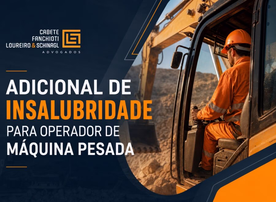 Operador de máquina pesada em ambiente industrial com equipamento de proteção, ilustrando direitos trabalhistas de insalubridade